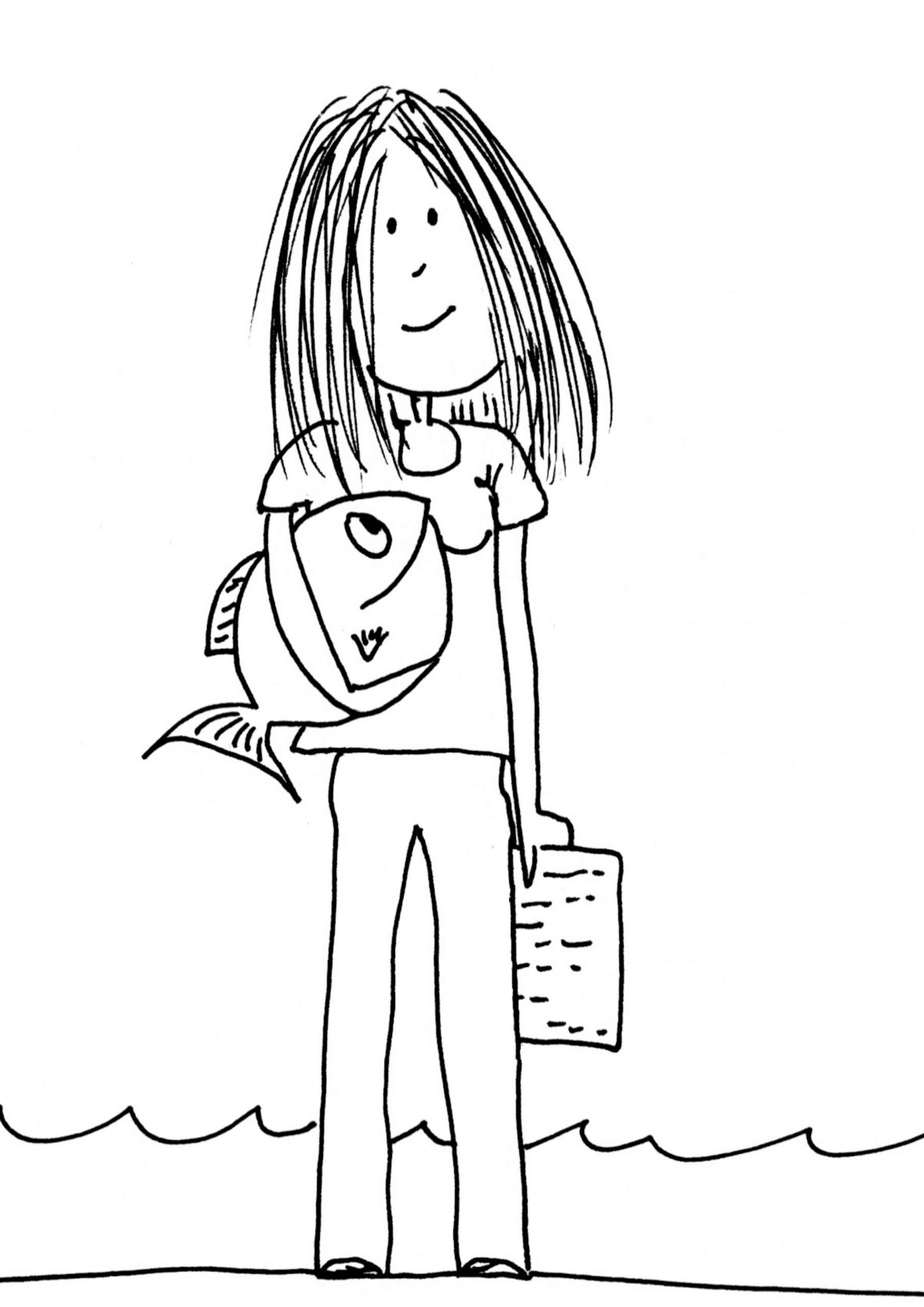 Arezu Weitholz Autorenzeichnung